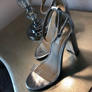 Mirror Metallic Clear Heels